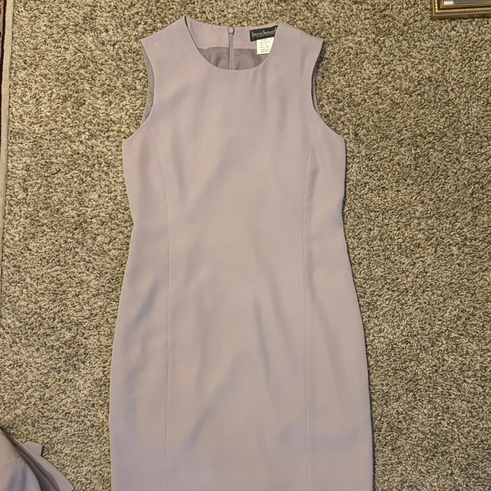 Harve Benard Sleeveless Lavender Midi Sheath Dress